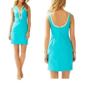 Lilly Pulitzer Teal Janice Shift Dress